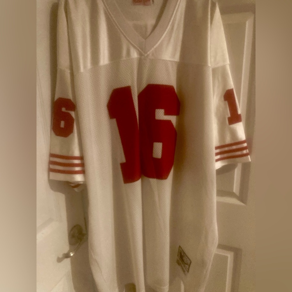 Mitchell & Ness Throwback San Francisco 49er's Joe Montana #16 Jersey Sz 58/4XL